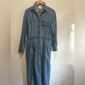 Denim Long Sleeve Dress